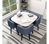 Modern Round Kitchen Dining Table Set with Chairs - 31.5in Dining Table for Home & Garden, Perfect for Breakfast, Lunch, and Dinner - Stylish Conference Furniture 80x75cm