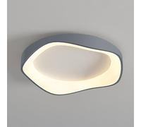 Modern Round Led Close to Ceiling Light Fixtures, Irregular Wave Cloud Ceiling Lamp Nordic Dimmable Iron Ceiling Lighting for Bedroom Office(Black(3 Modes),42Cm/16.54In)/Black(Stepless)/52Cm/20.47In
