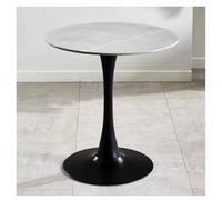 Modern Round Marble Dining Table for 4 Metal Base Kitchen TableDining Room Fur Perfect for Kitchen Dining Living Room (Size: 70CM Color: F)