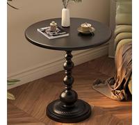 Modern Round Martini Side Table Iron Coffee Table with Weighted Base Nightstand for Small Spaces Ideal for Living Room & Bedroom (Color:)