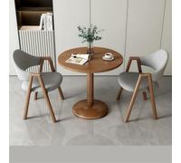 Modern Round Metal Dining Table Set for 2 - Small Table with 2 High Resilience Upholstered Chairs Ideal for Office Coffee Shop Bar Kitchen - Stylish and