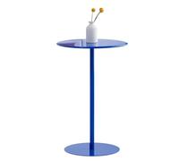 Modern Round Patio Bistro Table Metal Bar Height Dining Table for Outdoor Cafe, Breakfast Nook & Small Spaces(40x56cm)