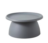 Modern Round Pedestal Coffee Table - Nordic Style Mini Side Table for Balcony or Living Room - Simple Design