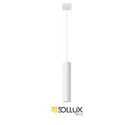 Pendant lamp LAGOS 1 White Round Tube Shape Modern Loft Design LED GU10