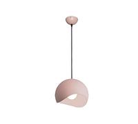 Modern Round Pendant Light Fixture - Adjustable Height Colorful Metal Chandelier for Dining Room Living Room Kitchen Bar - E27 LED Compatible Ø20cm