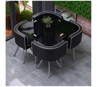 Modern Round/Square Dining Table Set for 480cm SpaceSaving Conference Table & Chairs for Home Office KitchenStylish Compact Design Perfect for Small Spaces