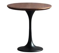 Modern Round Tulip Base Dining Table Mid-Century Coffee Table Scandinavian Style Low Side Table 60cm Leisure Table for Milk Tea Shops - Stylish & Functional Design
