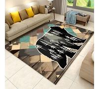 Modern Rug 3D Print Area Rug Unique Carpet Bright Runner Non Slip Durable Flannel Mat For Entrance Living Room Bedroom Bathroom - Wild Animal Bear 140 X 200 Cm, Easy Clean -85420998818