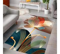 Modern Rug Fashionable Beautiful Flowers Washable Living Room Rug Non-Slip Soft Accent Carpet Area Rugs 80 X 160 Cm Floor Carpet For Living Room Bedroom Home Office Dining Room Kitchen Decor -2Q3F-C6