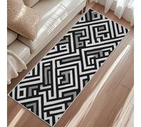 Modern Rug Living Room, Seamless Abstract Greek Key Carpet, Non-Slip Washable Short Pile Carpet For Bedroom Dining Room 160x230cm