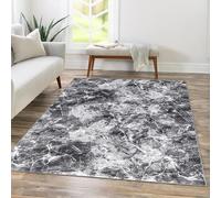 Modern Rugs Living Room Carpet Mat For Bedroom Large Marble Area Rug Hallway Kitchen Extra Large Size Medium Pile Flat Weave (Grey, 80 x 150 cm)