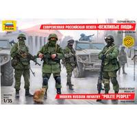 Modern Russian Infantry Polotie People Plastic Kit 1:35 Model ZVEZDA