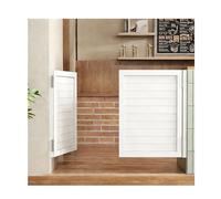 Modern Rustic Dual Swing Door with Hardware Kit,Solid Wood, Self-Closing, for Cafe, Restaurant, Hallway, or as Pet Gate(A,W85xH100cm(33.46x39.37in))