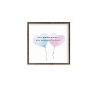 Modern Rustic Wall Art Home Decor I Will Always Wonder Who You Wouldve Been Wood Framed Sign, Farmhouse Rustic Wall Art Sign, 18 X 18 CM
