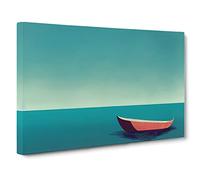 Modern Sailing Boat Vol.2 Canvas Wall Art Print Ready to Hang, Framed Picture for Living Room Bedroom Home Office Décor, 30x20 Inch (76x50 cm)