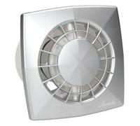 Modern Satin Bathroom Extractor Fan 125mm Wall / Ceiling Ventilator
