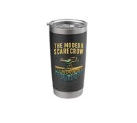 Modern Scarecrow Drone Pilot Precision Agriculture Design Stainless Steel Insulated Tumbler