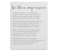 Modern Scripture Wall Art Be Thou My Vision Christian Bible Verse Poster for Baptism Gift Home Decor(Unframed,08x12inch(20x30cm))