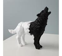 Modern Sculpture Home Decor Statue Morden Polyresin Geometric Ornament Cafes Animal Abstract Art Figurines Ornaments decoration Birthday Black Wolf