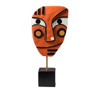 Modern Sculpture, Work of Art Sculpture, Statue Decoration Interior Living Room Object Deco Face Creative Craft Colorful Art Abstract Art, Ornaments Resin Porch,Face D22*8.5cm