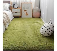 Modern Shaggy Area Rug Soft Plush Carpet for Living Room & Bedroom Green 120x200cm Trendy Fluffy Home Decor Stylish Indoor Rug for Cozy Spaces