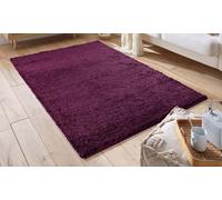 Modern Shaggy Rug: 60cm x 110cm / Red