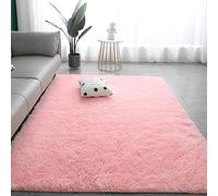 Modern Shaggy Rug 80x160cm Short Pile Carpet for Living Room or Bedroom Soft Pink Area Rug Stylish Home Decor Perfect for Salon & Bedroom Spaces