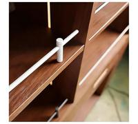 Modern Shelf Rail Fence Set - Aluminum Shelf Railing, Prevent Falling Barrier Rod, Closet/Shoe/Bathroom Rack Decorative Guard Rail Enclosure(White,30cm/11.8in)