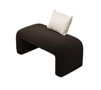 Modern Shoe Bench Entryway Stool Soft Storage Ottoman Bedroom Furniture Bed End Bench Living Room Seat Dressing Room Furniture Black 80cm