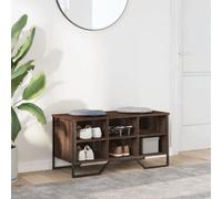 vidaXL Shoe Cabinet Brown Oak 90x38x45.5 cm Engineered Wood