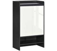 Modern Shoe Cupboard for Hallway with Open Compartment and Adjustable Shelves