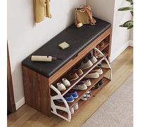 Modern Shoe Storage Cabinet Stylish Shoe Rack Bench for Entryway Hallway & Living Room Flip Door for Bedroom & Entryway Space Saving Design