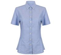 Modern Short Sleeve Oxford Shirt Henbury Blue L