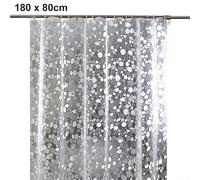 Modern Shower Curtain with Stylish 3D Patterns for Bathroom, Complete with Rustproof Grommets (Pebble Stone)