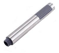 Modern Shower Head High Pressure Cylindrical Handheld Water Saving Shower Head with Rubber Nozzles Power Spray for Bath Taps - Chrome