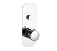 Modern Shower Thermostatic Concealed Push Button One-Dial One-Way Mixer Valve