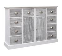 Modern Sideboard Buffet Cabinet with 10 Drawers & 2 Doors Storage Cupboard