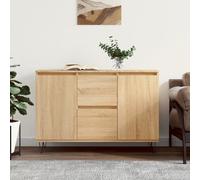 Modern Sideboard Cabinet Cupboard Unit Storage Furniture With 2 Drawers 2 Doors