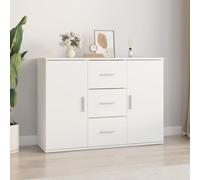 vidaXL Sideboard White 91x29.5x65 cm Engineered Wood