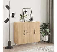 vidaXL Sideboard Sonoma Oak 90x34x80 cm Engineered Wood