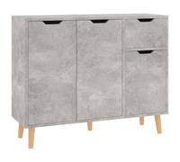Vidaxl Sideboard Concrete Grey 90X30X72 Cm Engineered Wood