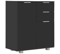 Modern Sideboard Cabinet with Doors and Drawers High Gloss Wooden Storage
