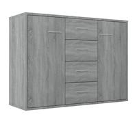 vidaXL Sideboard Grey Sonoma 88x30x65 cm Engineered Wood