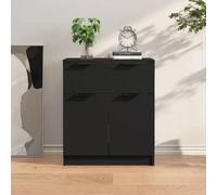 vidaXL Sideboard Black 60x30x70 cm Engineered Wood