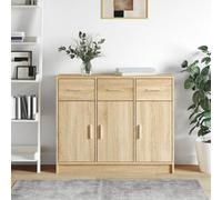 Vidaxl Sideboard Sonoma Oak 91X28X75 Cm Engineered Wood