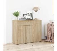 Modern Sideboard Kitchen Storage Cabinet with 1 Drawer & 3 Doors Buffet Unit