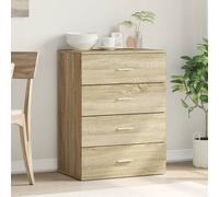 Modern Sideboard Kitchen Storage Cabinet with 4 Drawers Home Storage Unit
