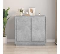 vidaXL Sideboard Concrete Grey 80x34x75 cm Engineered Wood