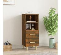 Modern Sideboard Side Cabinet With 2 Drawers Storage Cupboard Engineered Wood