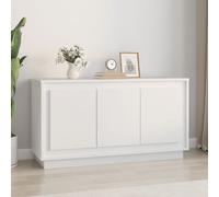 vidaXL 3 Door White Sideboard - Size: 55 x 102 x 35cm - Wilko